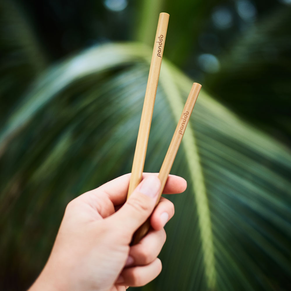 Bambus-Strohhalme