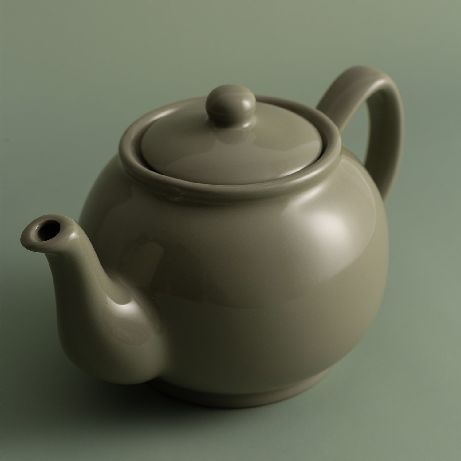 Teekanne | glänzend salbeigrün | 6 Tassen 
